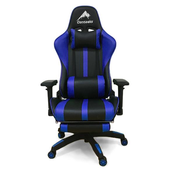 関家具 sekikagu ゲーミングチェア ルセルV2 オットマン付き ブルー 347810