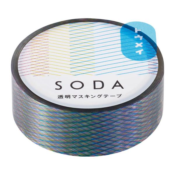 ソ−ダ 透明マステ プリズム  3個入り CMT15-011