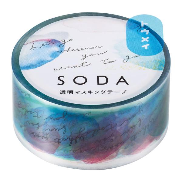 ソ−ダ 透明マステ メッセ−ジ  3個入り CMT20-009