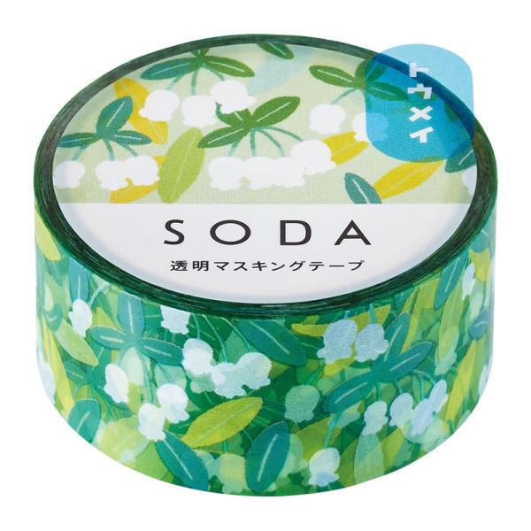 ソ−ダ 透明マステ ドウダンツツジ  3個入り CMT20-010