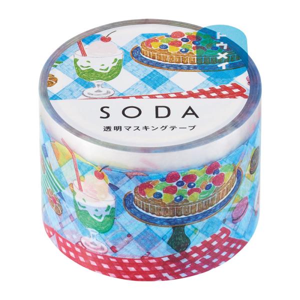 ソ−ダ 透明マステ ティ−タイム  3個入り CMT30-011