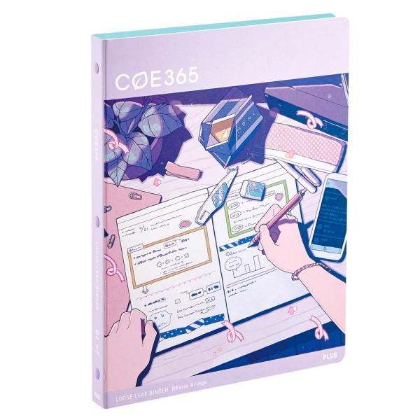 プラス PLUS COE 365 ルーズリーフバインダー B5 わたしの机の上 FL-001-E 7...