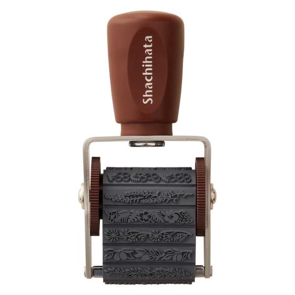 シヤチハタ Shachihata 回転デコレーションスタンプ 植物 NRD-13A1 回転ゴム印 ク...