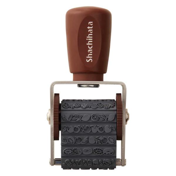 シヤチハタ Shachihata 回転デコレーションスタンプ 食べ物 NRD-13A3 回転ゴム印 ...