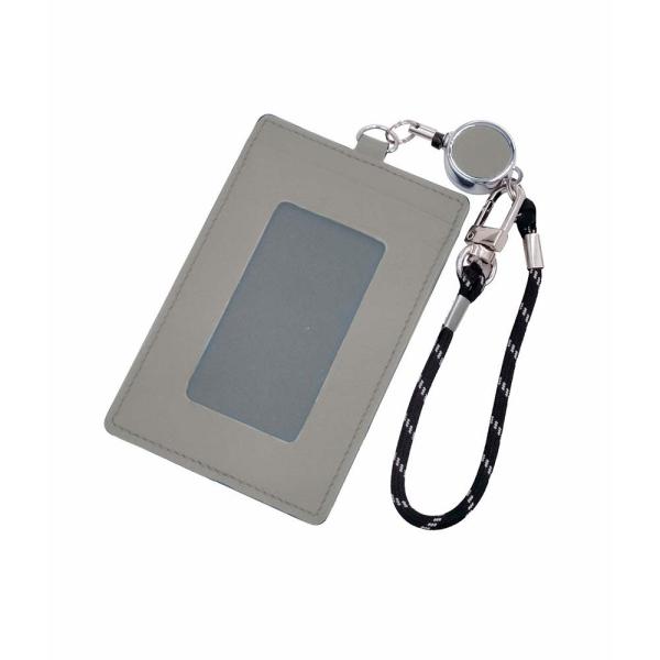 レイメイ藤井 raymay タイニスト リール付パスケース チャコールグレー NP1075N