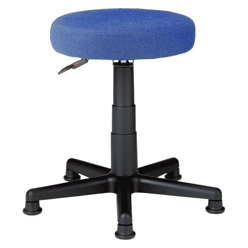 ジョインテックス 丸イス C911J ブルー 布張り 332027