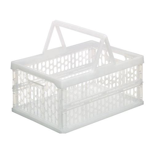 アイリスオーヤマ 取手付オリタタミコンテナ TOC-32L クリア 347395