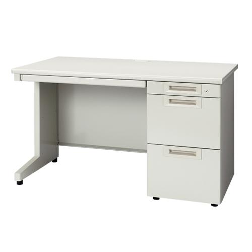 プラス 片袖机 RJ-127A-3 LGY エルグレー 引出A 364813