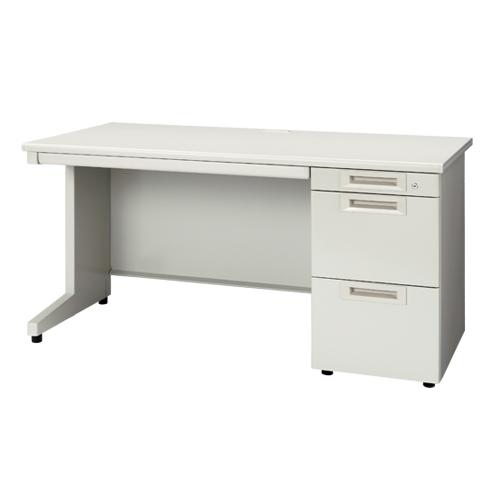 プラス 片袖机 RJ-147A-3 LGY エルグレー 引出A 364814