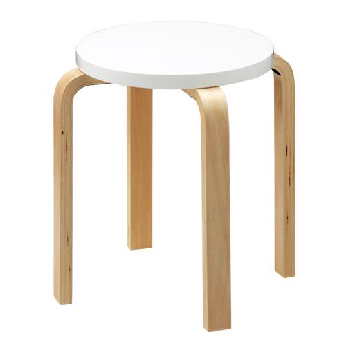 アールエフヤマカワ 丸イス Z-SHSC-1WH ホワイト 364958