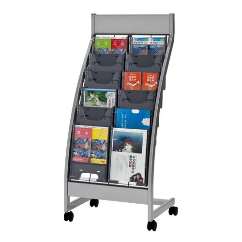 エヌケイ パンフレットスタンド PSL-C206-GR 2列6段 365040