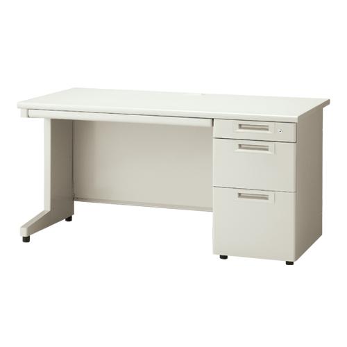 プラス 片袖机 RJ-147D-3 LGY エルグレー 引出D 365135
