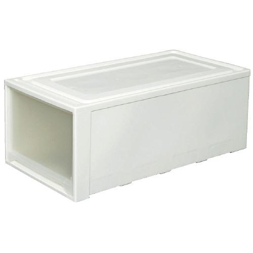 アイリスオーヤマ ロングチェスト MG-7430 ホワイト／クリア 380813