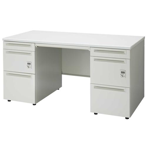 プラス 両袖机ダイヤル錠 UJ-147D-33D WS/W4 W1400 706495