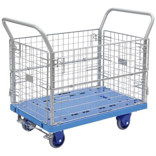 金沢車輌 環境静音網台車 NP-307GS-B フットブレーキ 727187