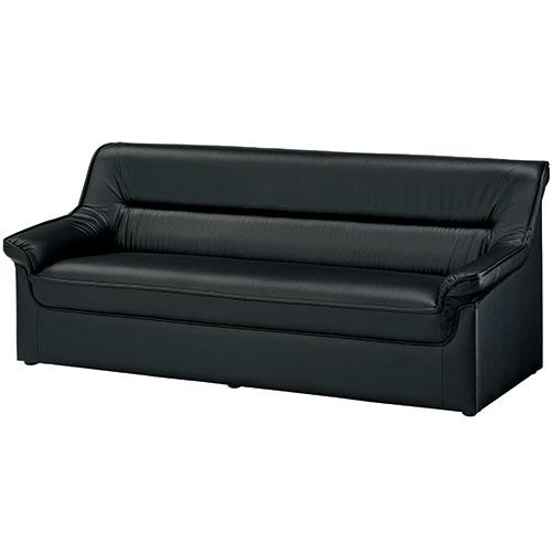 アイコ 応接チェア RE-1053(V4)BK 3人掛 727228