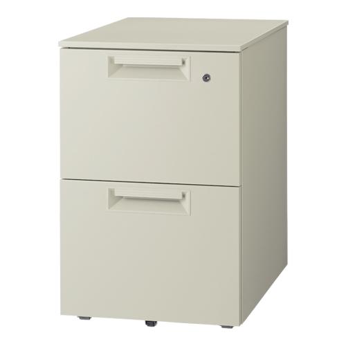 プラス キャビネット2段 JS-046SC-A2 LGY エルグレー 740140