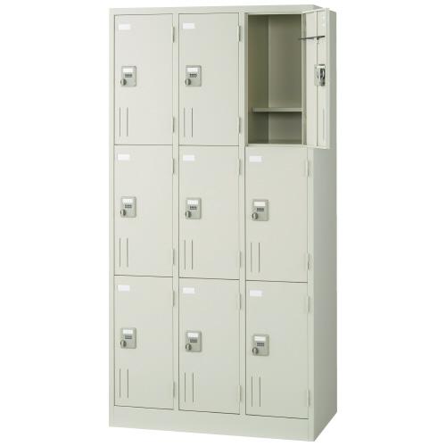 ジョインテックス 多人数ロッカー SV-G9K 9人用 ダイヤル錠 740566