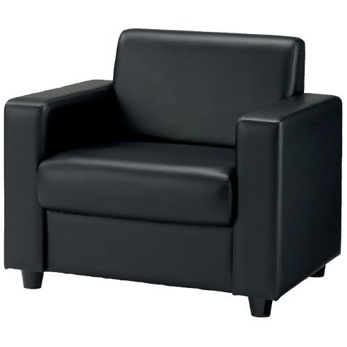 アイコ 応接チェア RE-1841(V4)BK ブラック 1人掛 754240