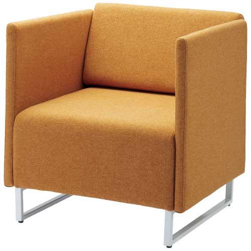 FRENZ 応接チェア LDP-W 背・両肘付 オレンジ LDP-BAAR2 WH SET OR 7...