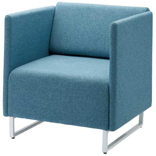 FRENZ 応接チェア LDP-W 背・両肘付 ブルー LDP-BAAR2 WH SET BL 75...