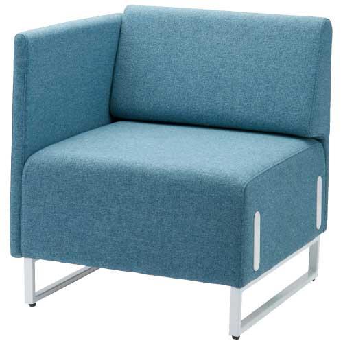 FRENZ 応接チェア LDP-W 背・右片肘付 ブルー LDP-BAARR WH SET BL 7...