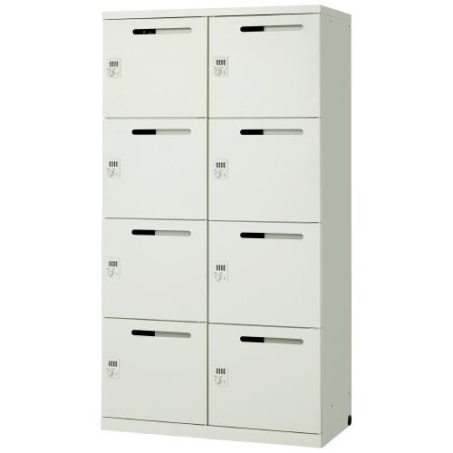 ジョインテックス Pロッカー 配線口付8人用 JPL-8W WH 754415