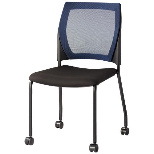 CMC(中央可鍛工業) 会議イス MC-R10 NVY ネイビー キャスター脚 754698