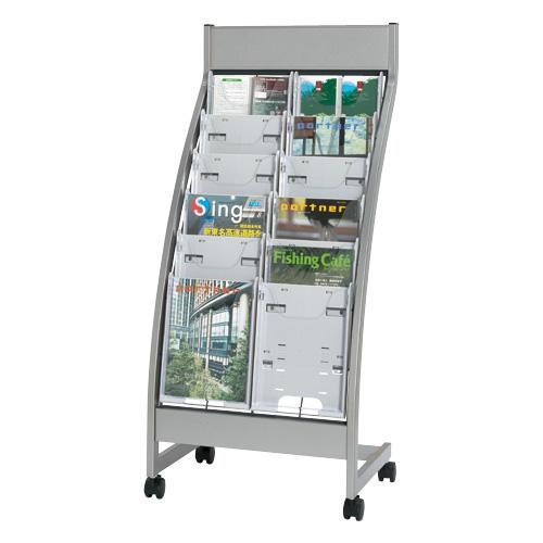 エヌケイ パンフレットスタンド PSL-C206-W 2列6段 851360