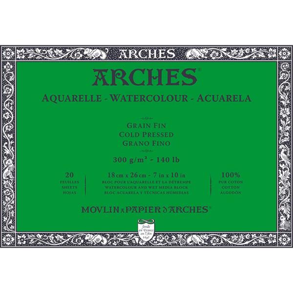 マルマン maruman アルシュ 水彩紙ブロック 300g 細目 18×26mm 1795058