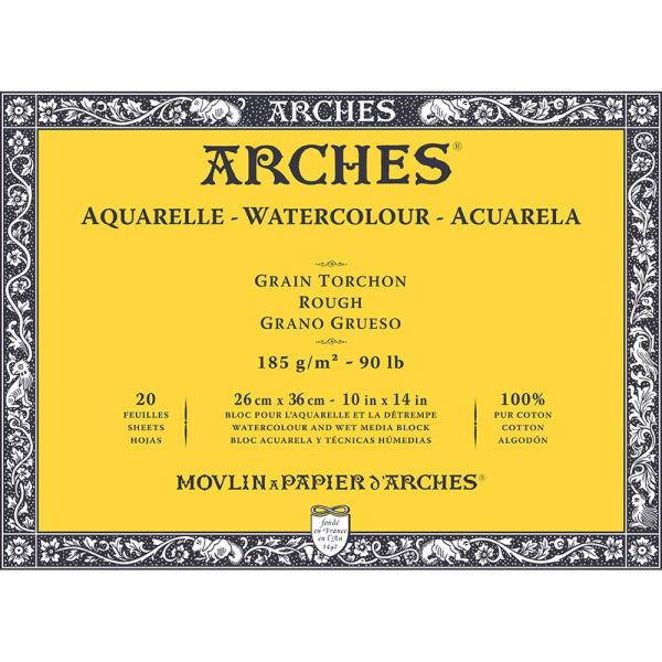 マルマン maruman アルシュ 水彩紙ブロック 185g 荒目 26×36mm 1795079