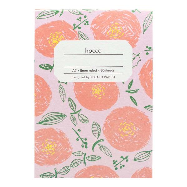 日本ノート nipponnote 柄ノート hocco (ホッコ) A7メモ 丸花 5冊セット E0...