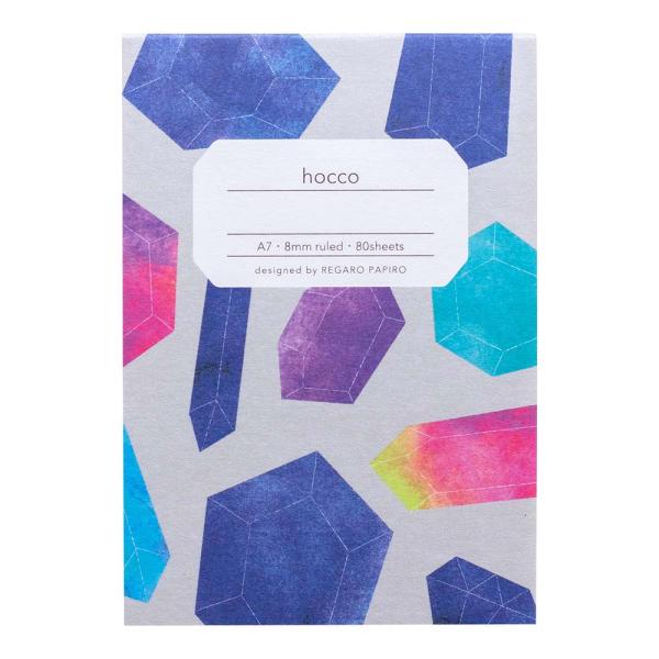 日本ノート nipponnote 柄ノート hocco (ホッコ) A7メモ 宝石 5冊セット E0...