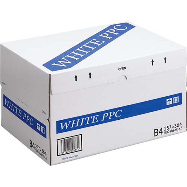 【法人様限定価格】 国産PPC用紙 ホワイトB4サイズ 1ケース  紙 用紙 印刷 コピー
