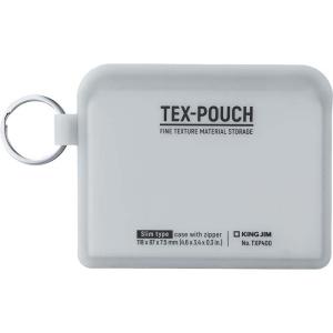 キングジム KINGJIM TEX−POUCH SLIM グレー TXP400クレ｜econvecoco