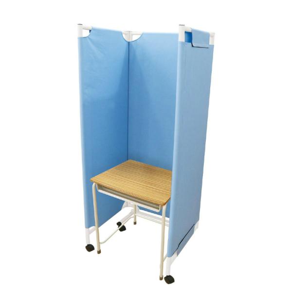 アーテック 3連カラーパーテーション ブルー #74136 オフィス家具