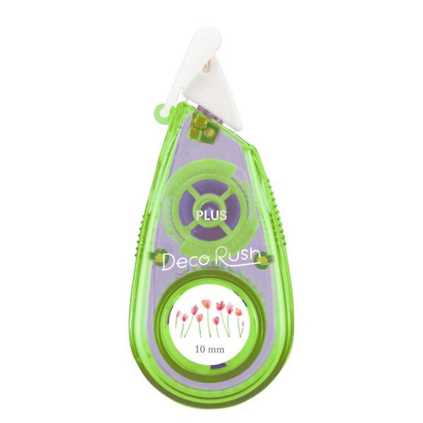 プラス PLUS デコレーションテープ デコラッシュ 太幅 10mm お花畑 DC-080-11 5...