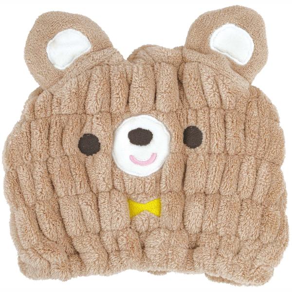 スケーター Skater 吸水速乾アニマルタオルキャップ くま TOC11 タオルキャッププ お風呂...
