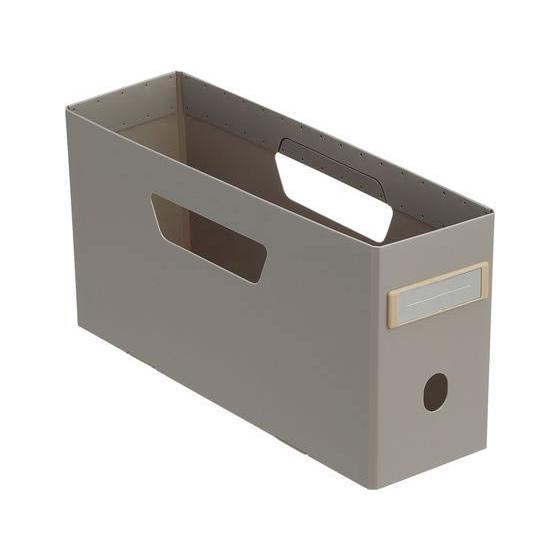 LIHIT LAB.＜リヒトラブ＞ Roomy ボックスファイル ＜ロータイプ＞ A4 2/3 グレ...