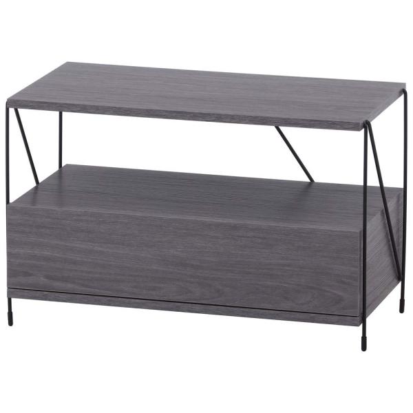 不二貿易 EZBO ワイヤー TVラック グレー 77569