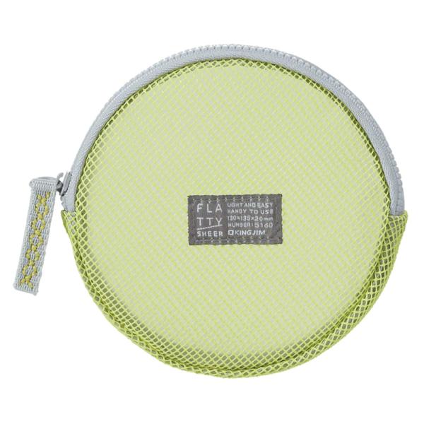 キングジム＜KING JIM＞ FLATTY(フラッティ) SHEER シアー メッシュポーチ Sサ...