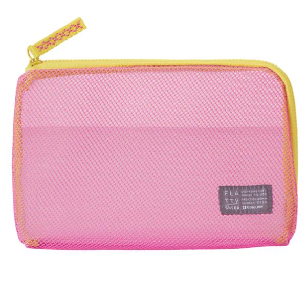 キングジム＜KING JIM＞ FLATTY(フラッティ) SHEER シアー メッシュポーチ Mサ...