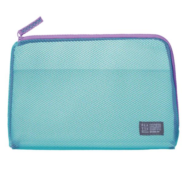 キングジム＜KING JIM＞ FLATTY(フラッティ) SHEER シアー メッシュポーチ Lサ...