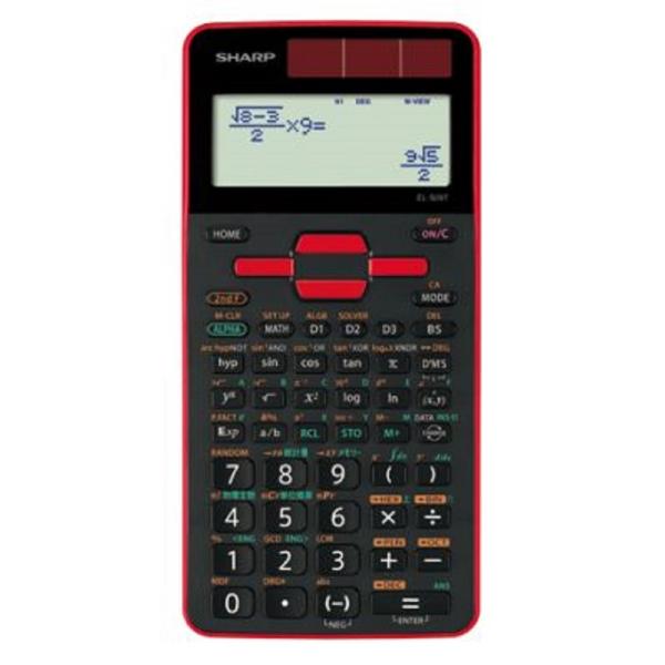 シャープ SHARP 関数電卓 ピタゴラス スタンダードモデル レッド EL-509TR-X 10桁...