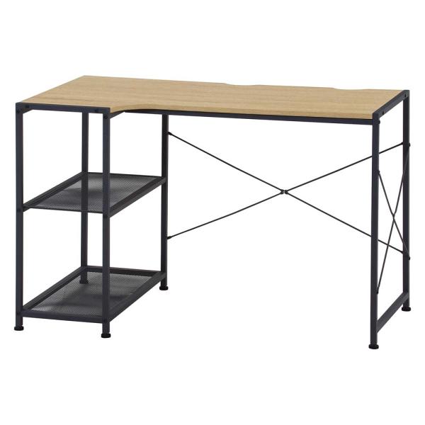 【欠品中:納期未定 入荷次第発送】不二貿易 左右組み換えコーナーデスク ルカ ナチュラル 73615