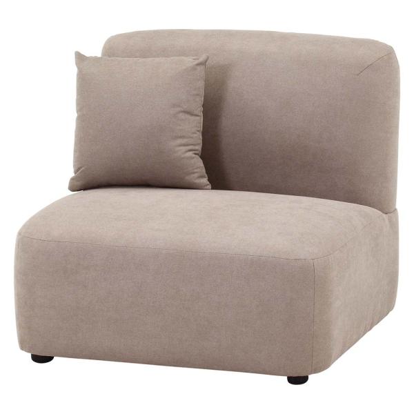 不二貿易 Chamill 1人掛けソファ グレージュ 41307