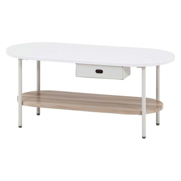 不二貿易 Chamill ティッシュ収納付テーブル ナチュラル 41312