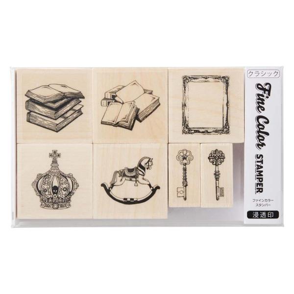 シャチハタ Shachihata ファインカラー スタンパーセット クラシック TTM-FH/S4