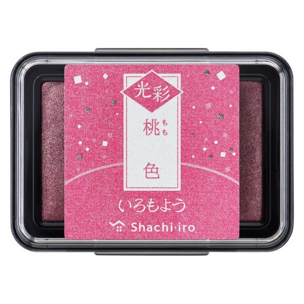 シャチハタ Shachihata いろもよう スタンプ台 光彩 桃色 HAC-1G-LP