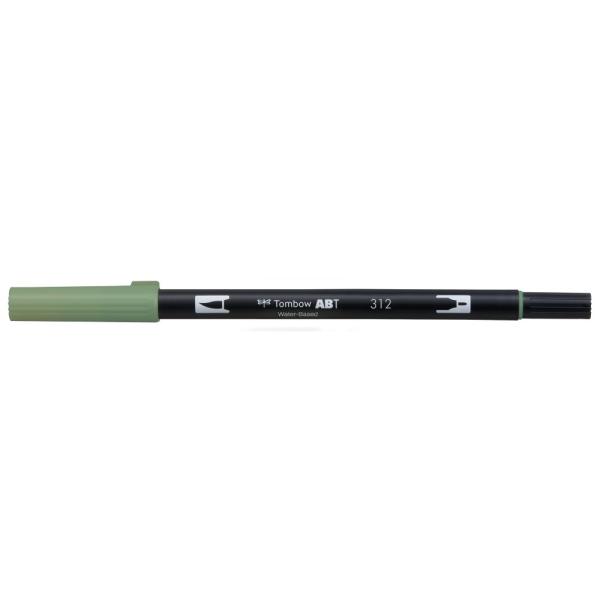 トンボ鉛筆 デュアルブラッシュペン ABT 水性マーカー AB-T312